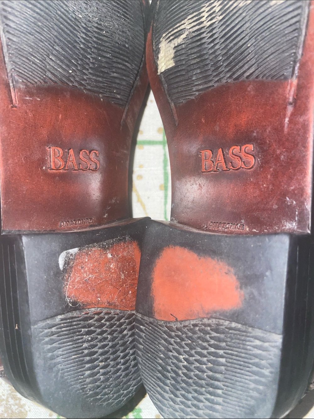 BASS WEGUNS BROWN LOAFERS SLIP ONS SHOES SZ 6 Marietta - Picture 6 of 9
